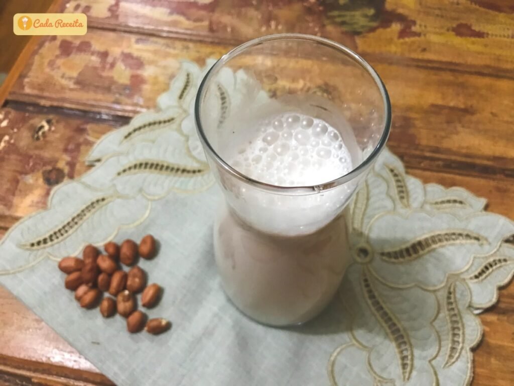 leite de amendoim